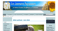 Desktop Screenshot of journees-paysannes.org
